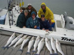 boat fishers with caught walleyes